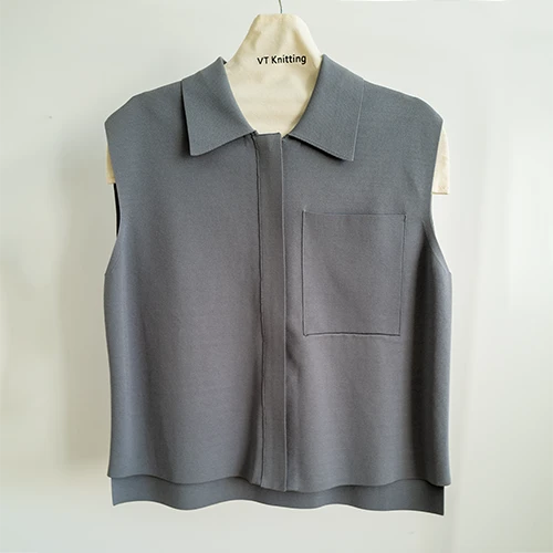 Men's Retro Grey Knitted Jacket